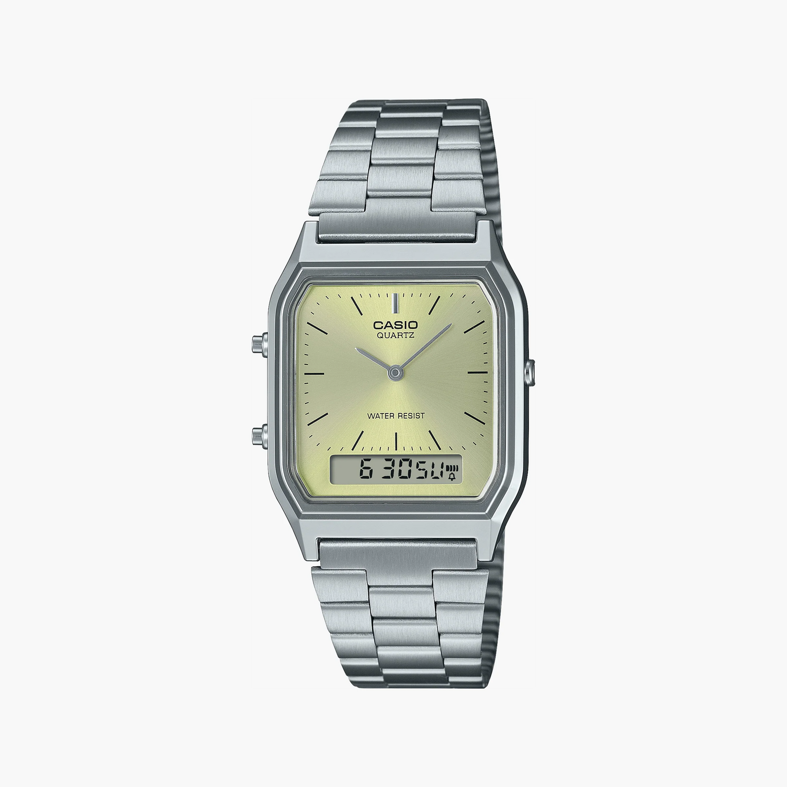 Casio Vintage Mod. Edgy Green Lemon Dial - AQ-230A-9AMQYES-i-Watch