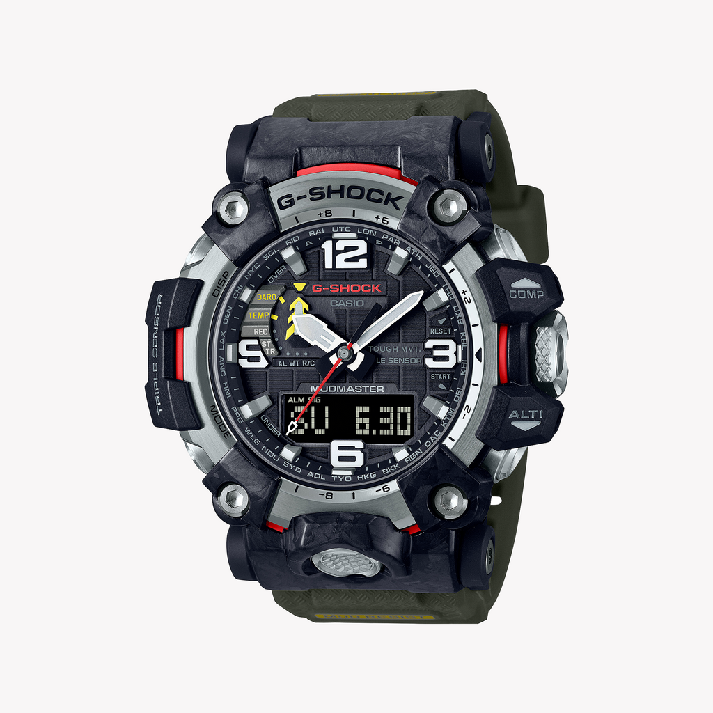 CASIO G-SHOCK GWG-2000-1A3DR RUGGED ADVENTURE - ULTIMATE MEN'S OUTDOOR WATCH with Black Resin Case & Green Band