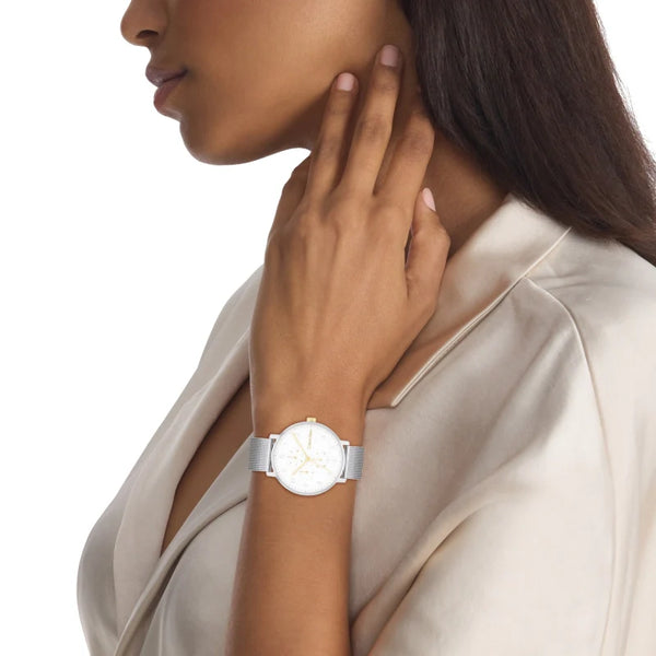 Ck Calvin Klein Women's Silver Stainless Steel Watch, White Dial | K2g27126x by i-watch