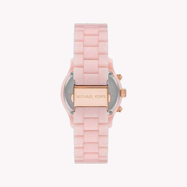 Michael Kors Women's Pink Rubber Watch, White Dial | Mk7424 by i-watch