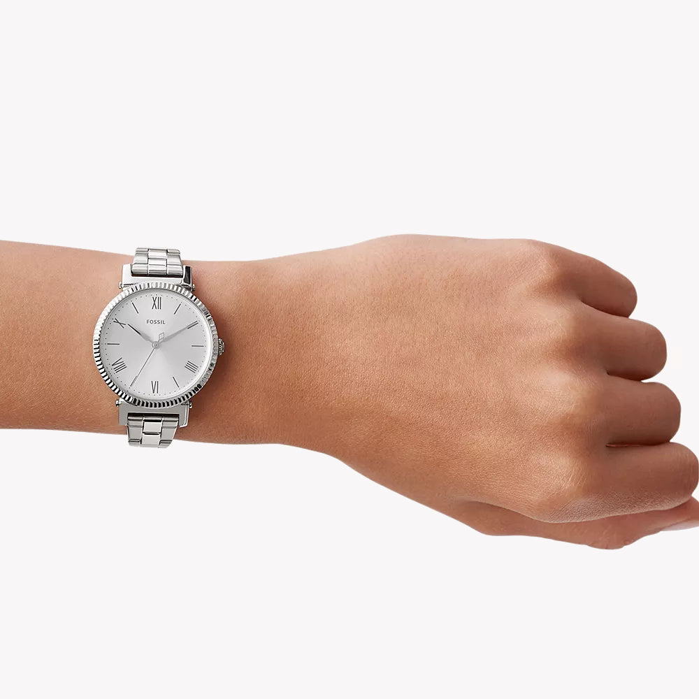 FOSSIL ES4864 TIMELESS ELEGANCE - CLASSIC SILVER STAINLESS STEEL WOMEN'S WATCH-i-Watch-4