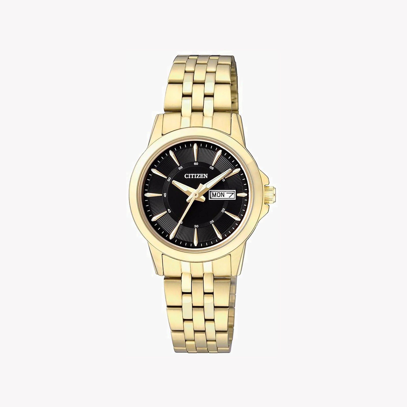 Citizen Eq0603-59e Radiant Sophistication - Elegant Women's Gold & Black Timepiece by i-watch
