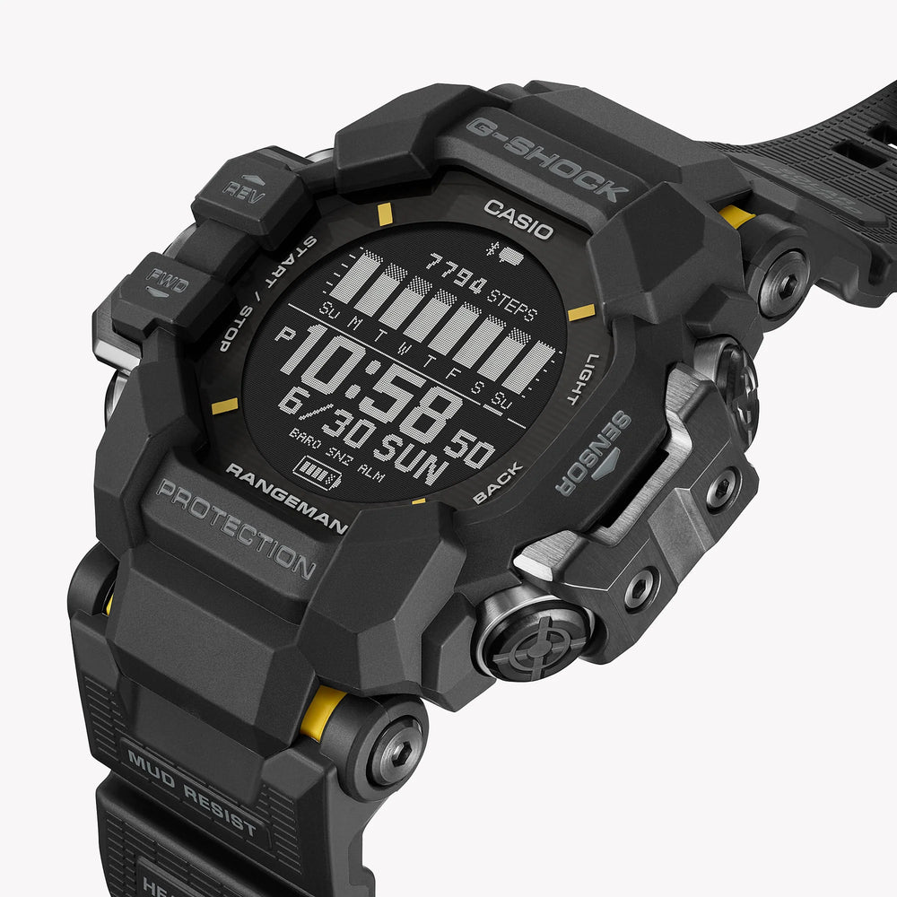 Casio Men's Black Resin Watch, Digital Dial | Gpr-H1000-1er by i-watch