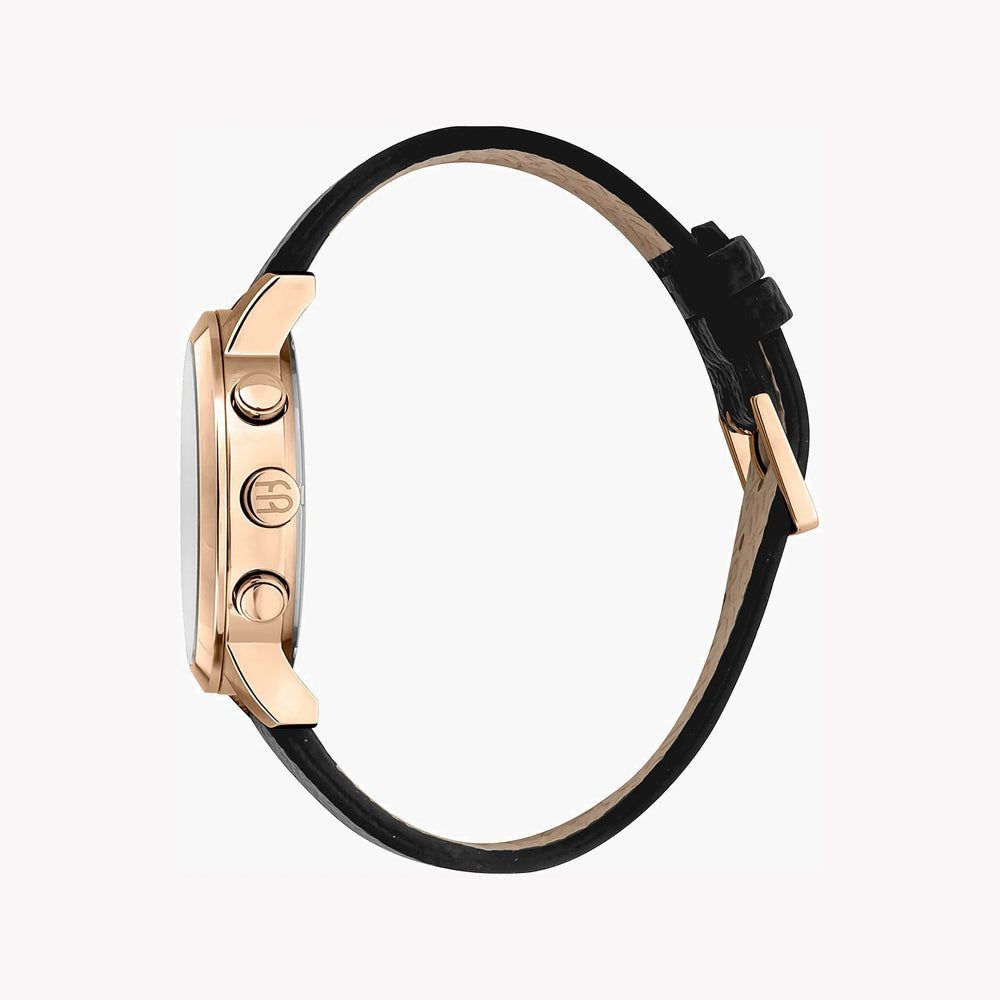 Esprit Men's Black Leather Watch, Silver Dial | ES1G306L0045 by i-watch