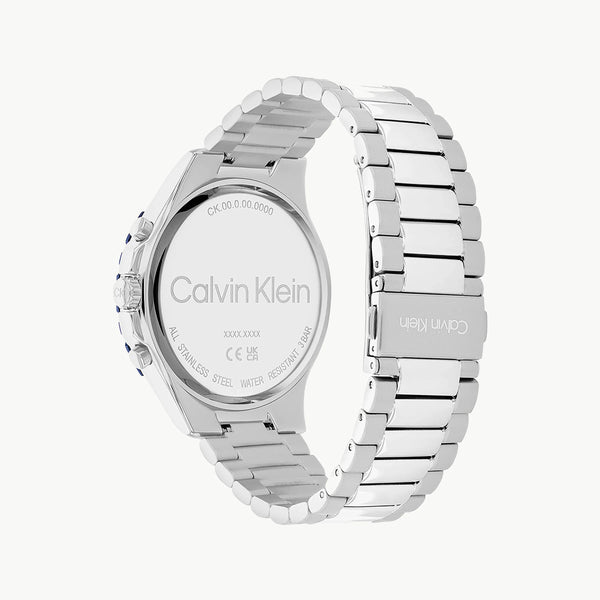Ck Calvin Klein Men's Silver Watch, Blue Dial | K2g231c6 by i-watch