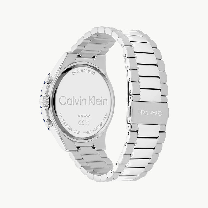 Ck Calvin Klein Men's Silver Watch, Blue Dial | K2g231c6 by i-watch