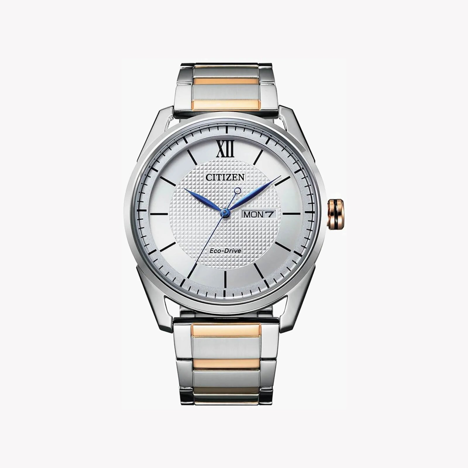 Citizen Aw0084-81a - Elegant Fusion Of Style & Functionality Men's Eco-Drive Watch With Silver & Gold Band by i-watch