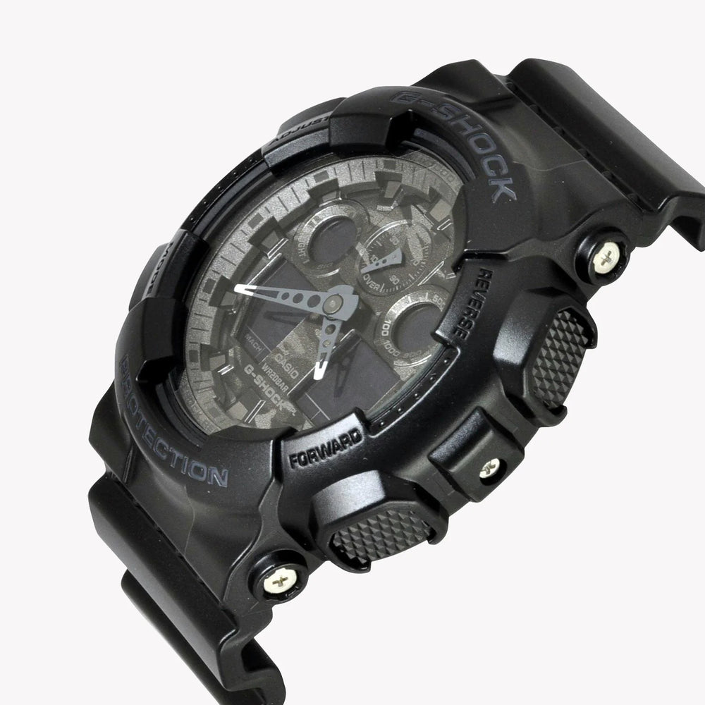 Casio G-Shock Ga-100cf-1a9 - Bold Black Fusion Of Style & Resilience Men's Watch by i-watch