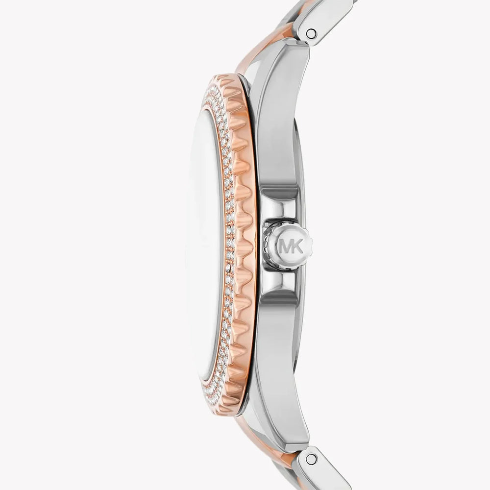 Michael Kors Women's Silver-Rose Gold Watch, Rose Gold Dial | Mk7402 by i-watch