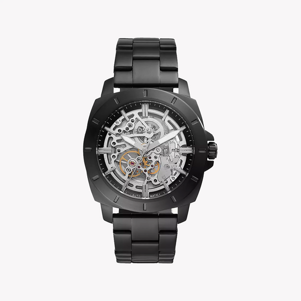 Fossil Men's Black Stainless Steel Watch, Silver Dial | Bq2426 by i-watch