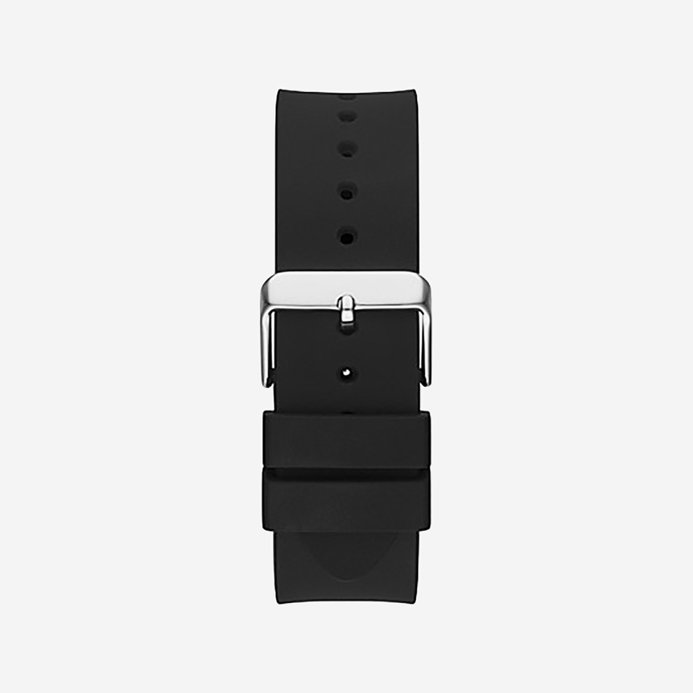 Guess Watches Unisex Silver Case, Black Dial | Gw0208g1 by i-watch