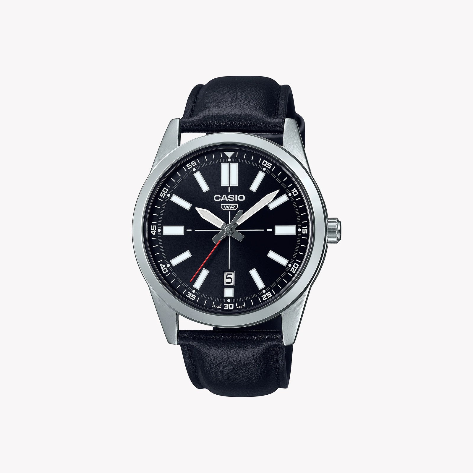Casio Men's Stainless Steel Watch, Black Dial | Mtp-Vd02l-1e by i-watch