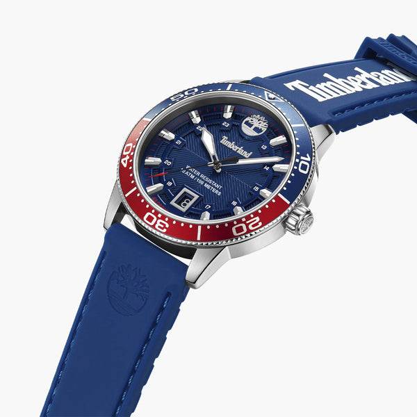 Timberland Men's Silver Stainless Steel Watch, Blue Dial | Tdwgn0041601 by i-watch