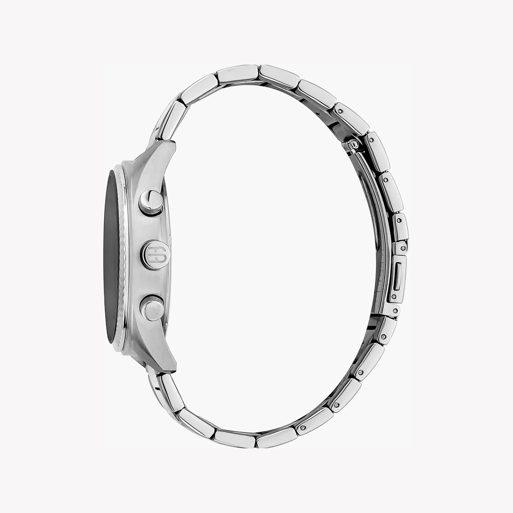 Esprit Men's Silver Stainless Steel Watch, Black Dial | Es1g054m0015 by i-watch