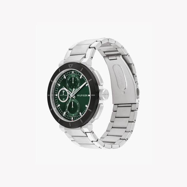 Tommy Hilfiger Men's Stainless Steel, Green Dial | 1792117 by i-watch