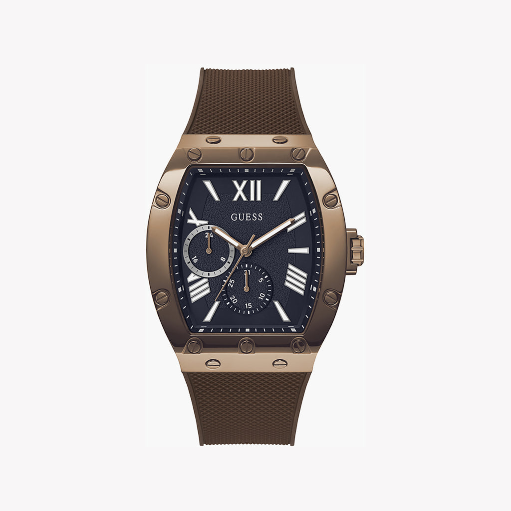 GUESS GW0568G1 BOLD MASTERPIECE - MEN'S ROSE GOLD & BLACK TIMEPIECE