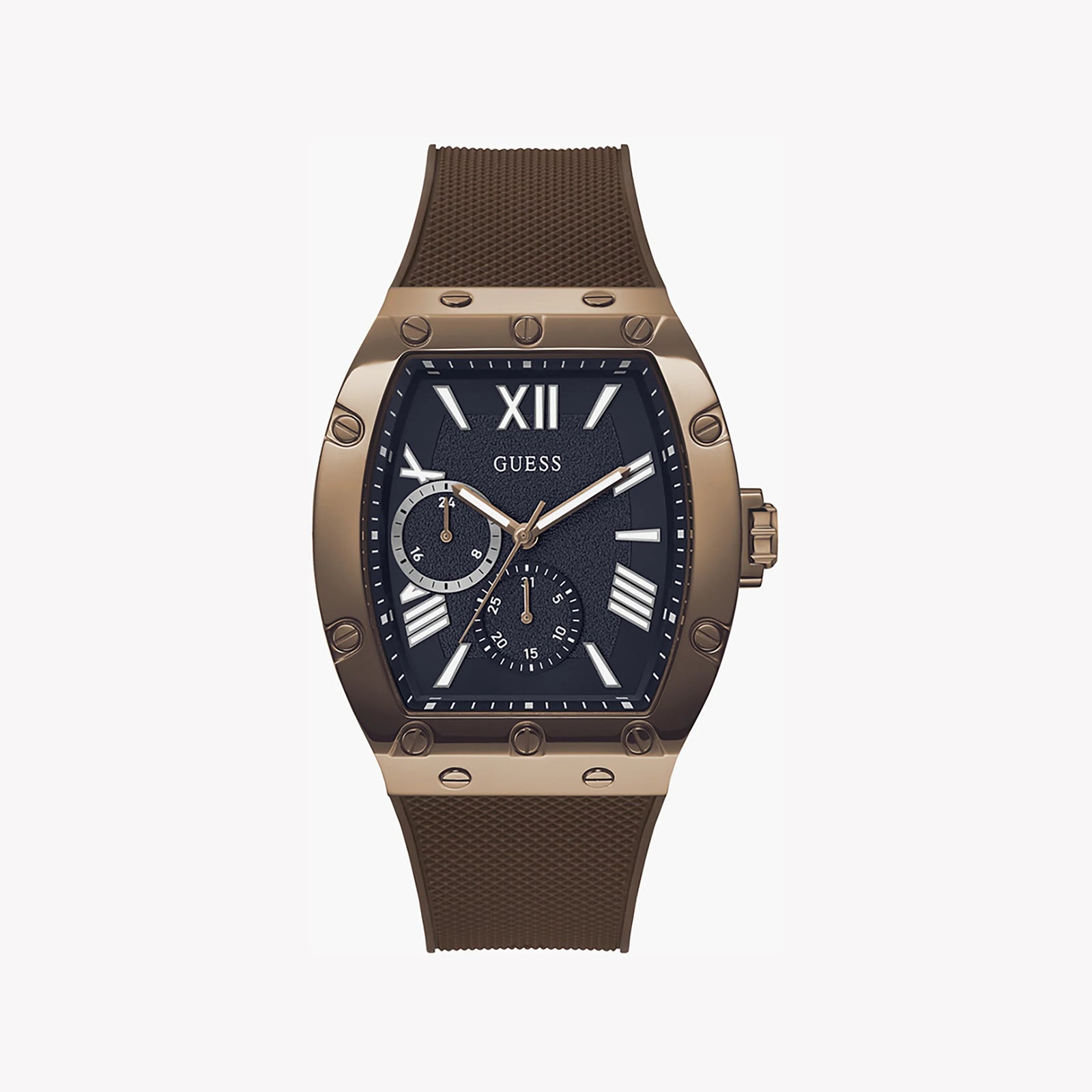 Guess Men's Rose Gold Watch, Black Dial | Gw0568g1 by i-watch