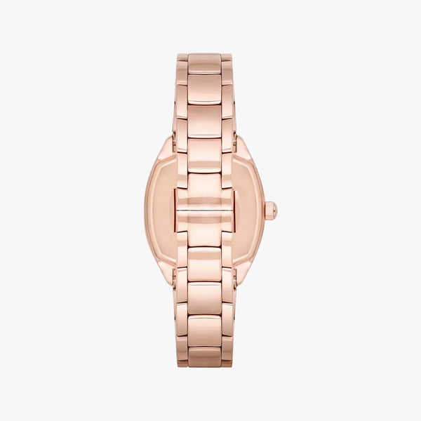 Emporio Armani Women's Rose Gold Watch, White Dial | Ar11038 by i-watch