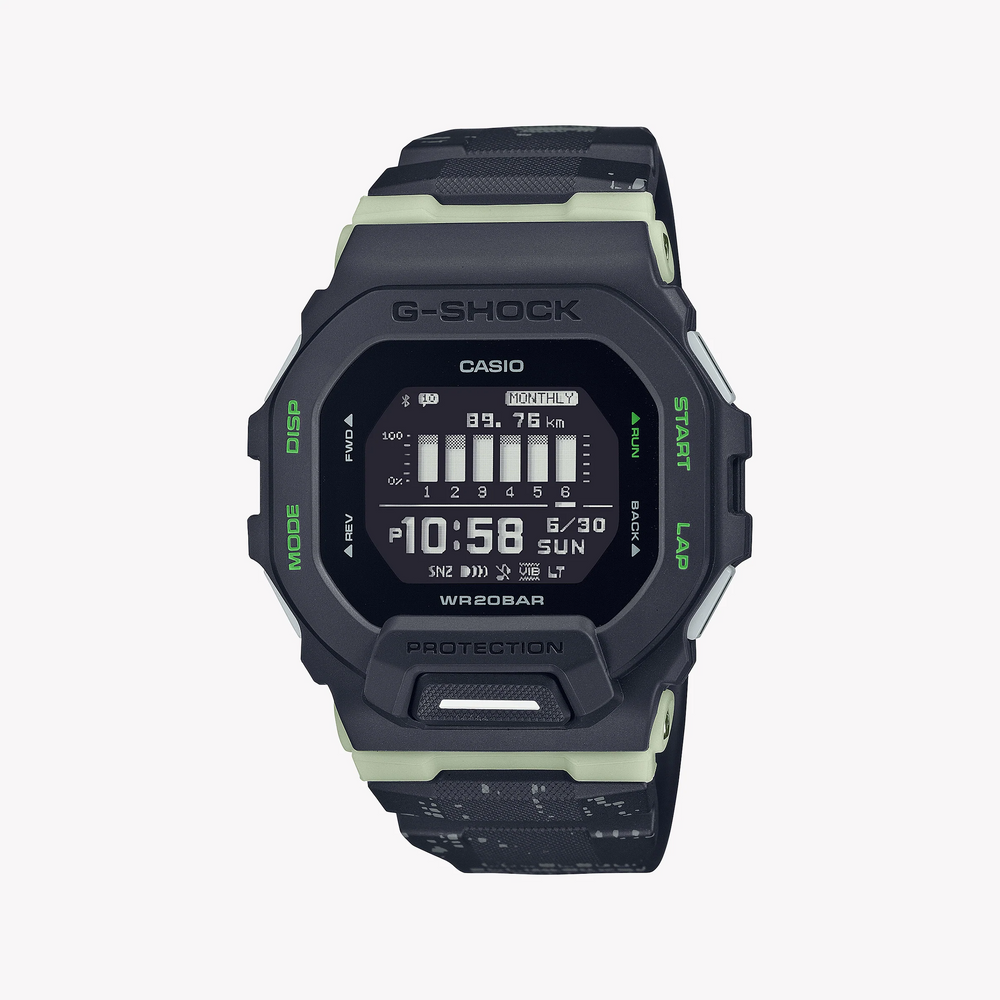 G-Shock Men's Black Resin Watch, Digital Dial | Gbd-200lm-1dr by i-watch