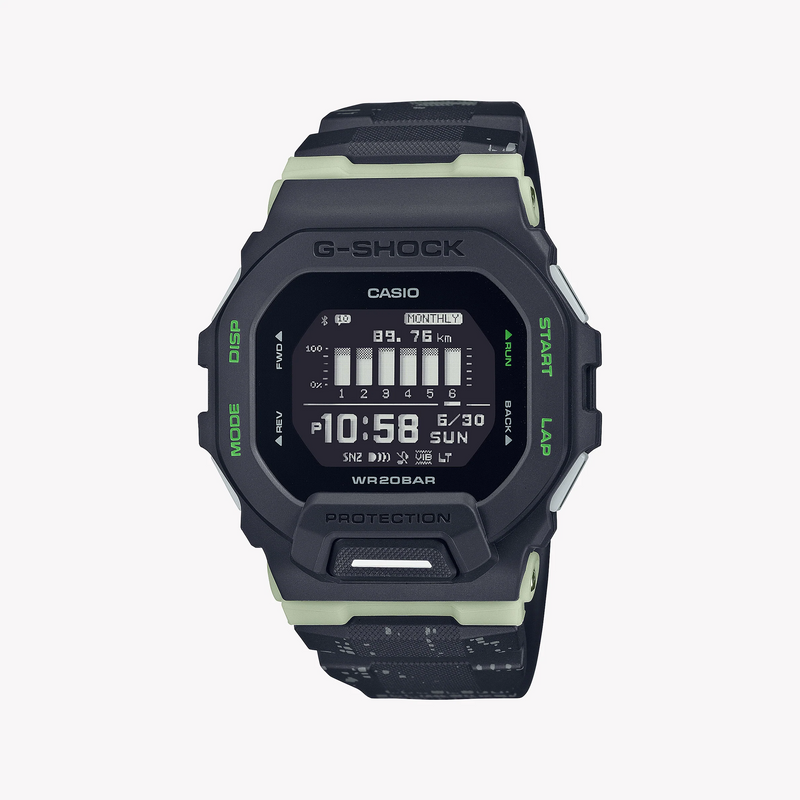G-Shock Men's Black Resin Watch, Digital Dial | Gbd-200lm-1dr by i-watch