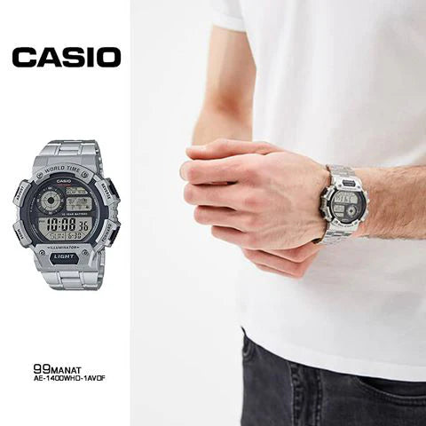 Casio Ae-1400whd-1avdf Adventure Ready - Stylish Men's Digital Watch With Water Resistance & Led Backlight by i-watch