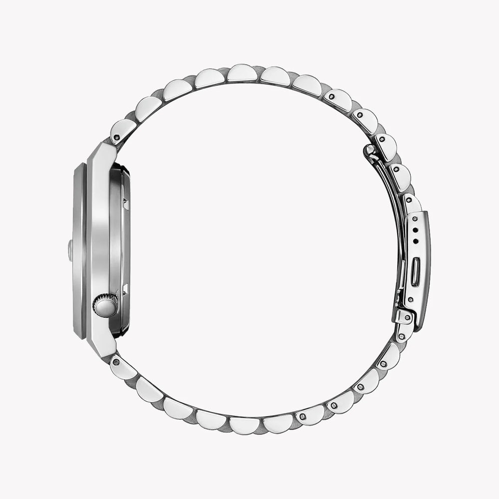 Citizen Men's Silver Stainless Steel, Black Dial | Nj0151-53e by i-watch