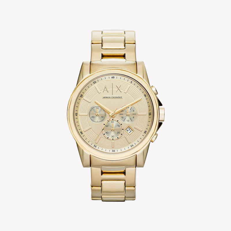 A|X ARMANI EXCHANGE AX2099 - BOLD GOLD FUSION - LUXURY UNISEX TIMEPIECE WITH PRECISION MOVEMENT