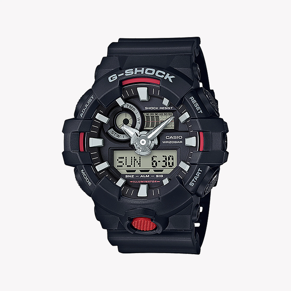 G-Shock Men's Black Resin Watch, Digital Display | Ga-700-1a by i-watch