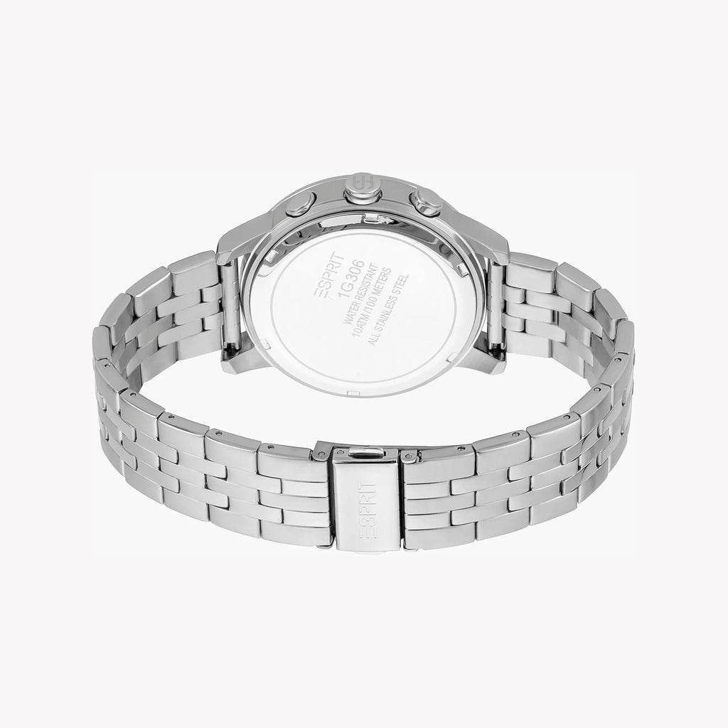 ESPRIT MEN'S WATCH - ELEGANT BLUE DIAL WITH SILVER STAINLESS STEEL BAND - TIMELESS STYLE-i-Watch-3