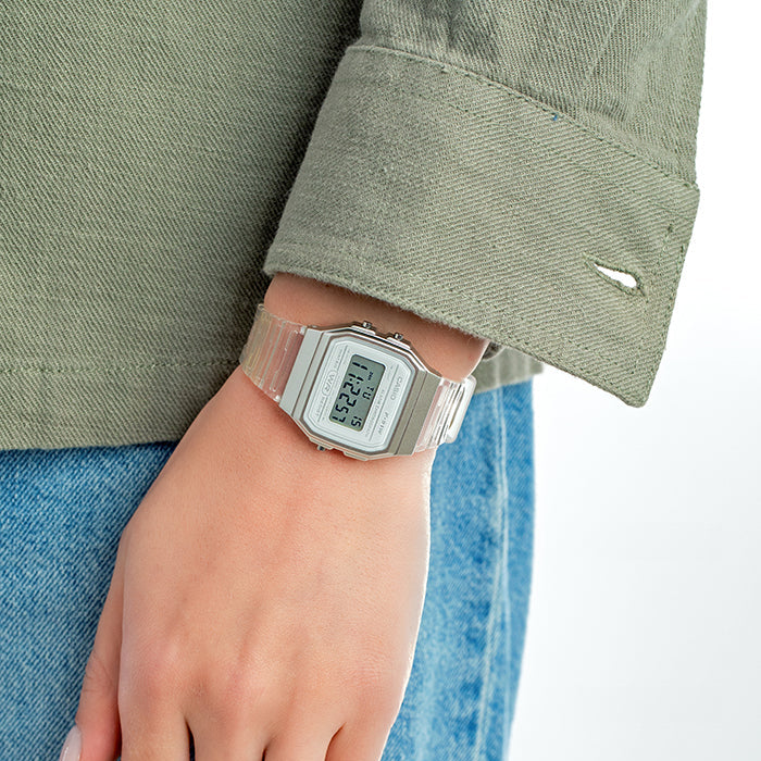 CASIO F-91WS-7DF ADVENTURE READY - STYLISH WOMEN'S WHITE RESIN WATCH-i-Watch-2