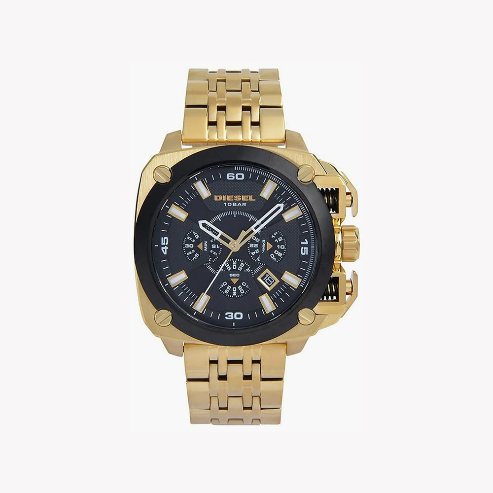 Diesel Men's Gold Watch, Black Dial | Dz7378 by i-watch