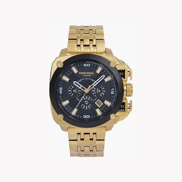 Diesel Men's Gold Watch, Black Dial | Dz7378 by i-watch