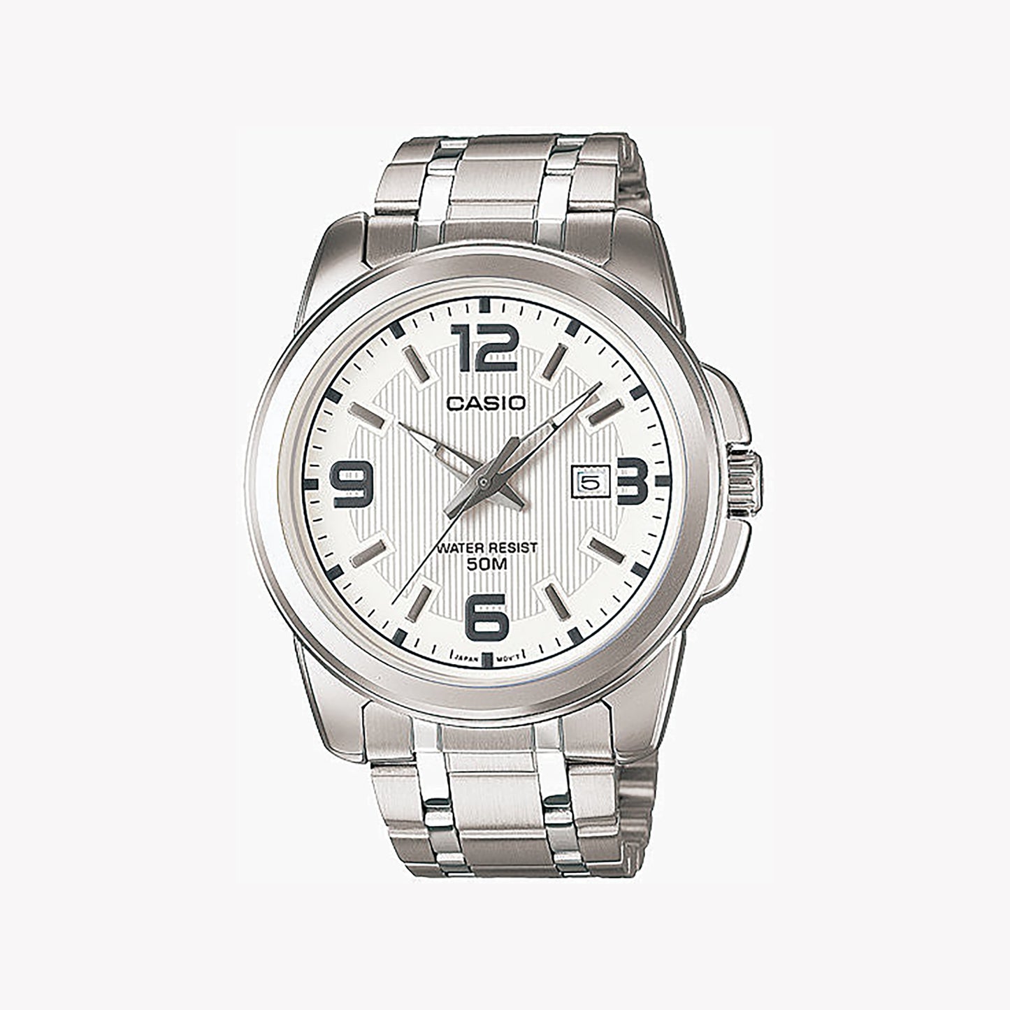 Casio MTP-1314D-7AV analoge silberne Herrenuhr