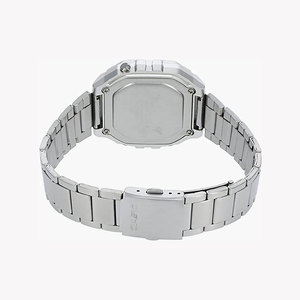 Casio Men's Silver Resin & Stainless Steel Watch, Digital | W-218hd-1av