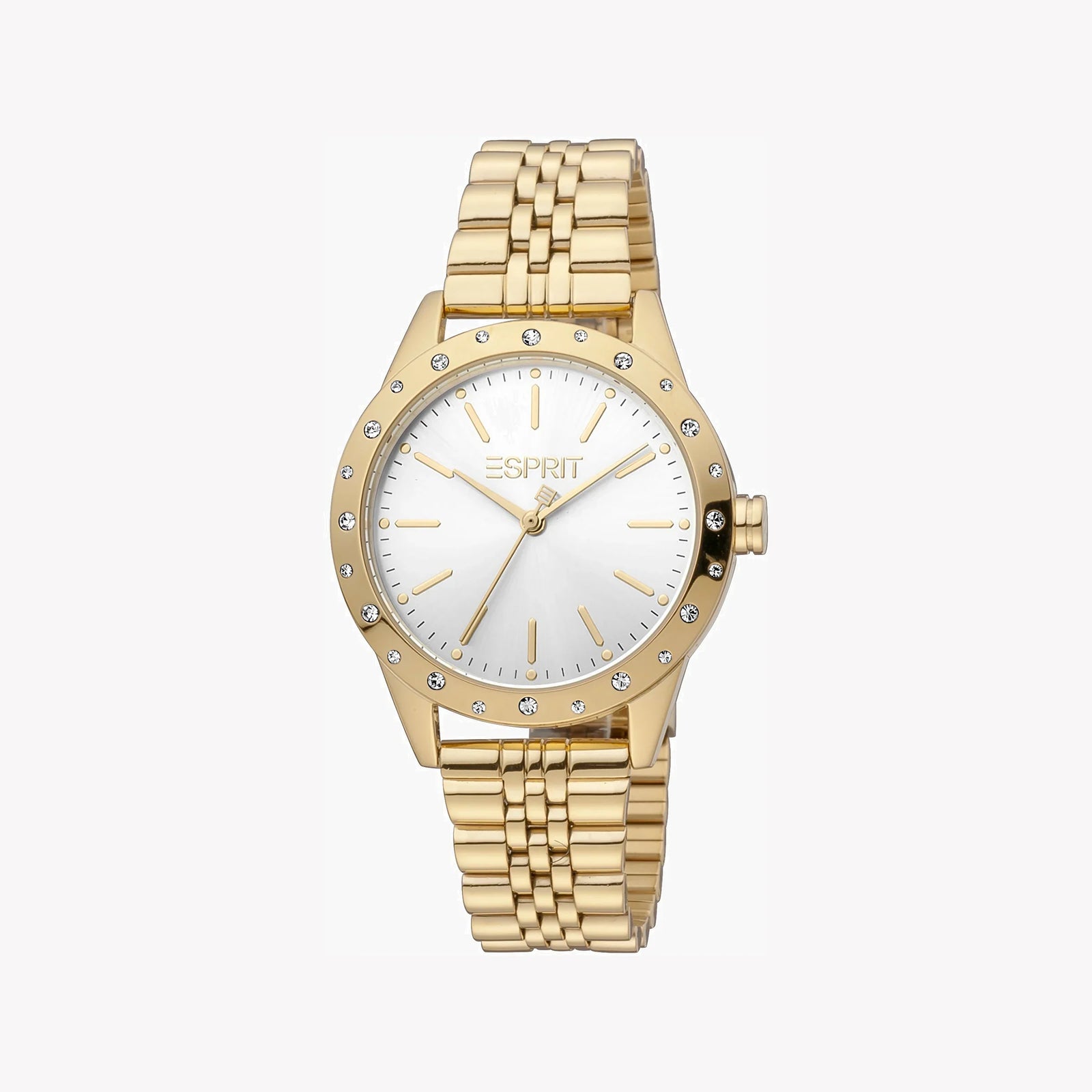 Esprit Women's Gold Stainless Steel Watch, Silver Dial | ES1L302M0065 by i-watch