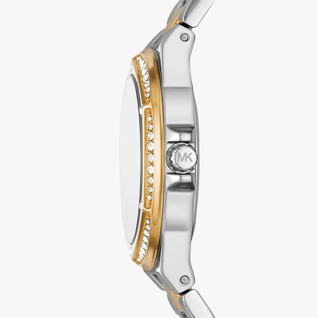 MICHAEL KORS MK6988 - ELEGANT TIMEPIECE FOR MODERN WOMEN with Silver-Gold Band & Striking Gold Dial-i-Watch-2