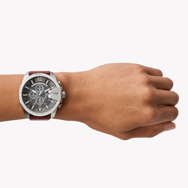 Diesel Men's Silver Stainless Steel Watch, Grey Dial | Dz4290 by i-watch