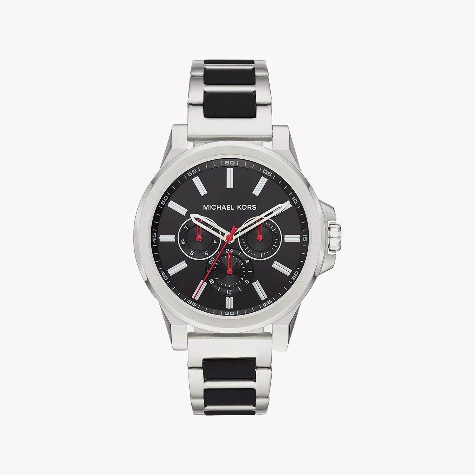 Michael Kors Men's Silver Watch, Black Dial | Mk8719 by i-watch