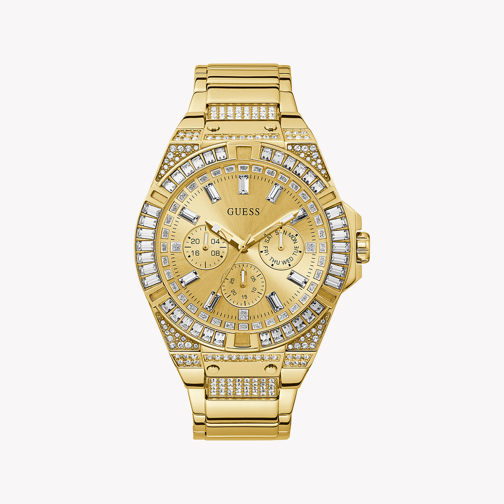 GUESS GW0209G2 GOLD DYNAMO - BOLD MEN'S TIMEPIECE with Radiant Gold Finish and Durable Quartz Movement