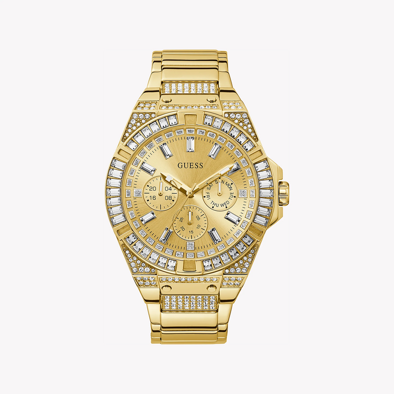 Guess Men's Gold Stainless Steel Watch, Gold Dial | Gw0209g2 by i-watch