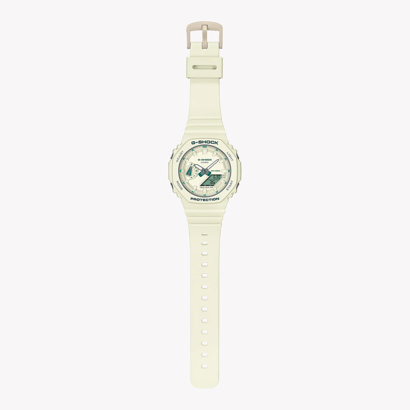 G-Shock Women's Beige Resin Watch, Sporty Chic | Gma-S2100ga-7adr by i-watch