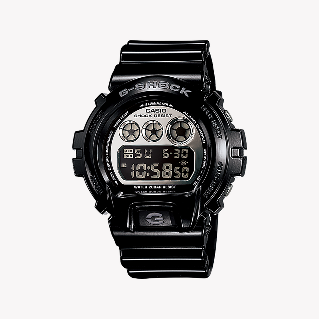 CASIO G-SHOCK DW-6900NB-1DR - BOLD BLACK TIMEPIECE FOR MEN WITH DIGITAL DIAL & 200M WATER RESISTANCE
