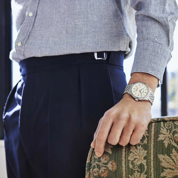 Seiko PreSage Men’s Silver Watch, White Dial | Spb463j1