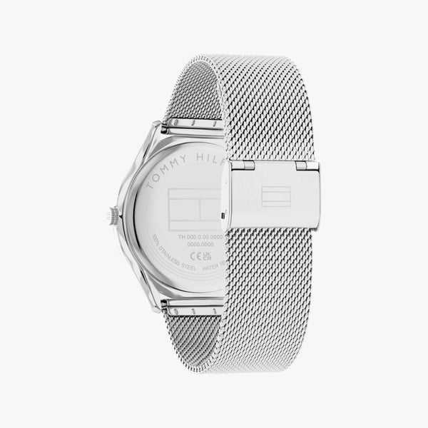 Tommy Hilfiger Men's Silver Stainless Steel Watch, White Dial | 1685266 by i-watch