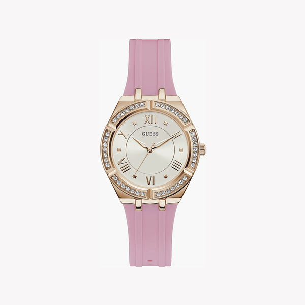 GUESS GW0034L3 GOLD GLAM - ELEGANT PINK LEATHER WOMEN'S TIMEPIECE