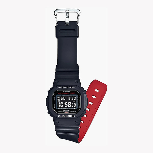 G-Shock Men's Black Resin Watch, Shock & Water Resistant | Dw-5600hr-1dr by i-watch