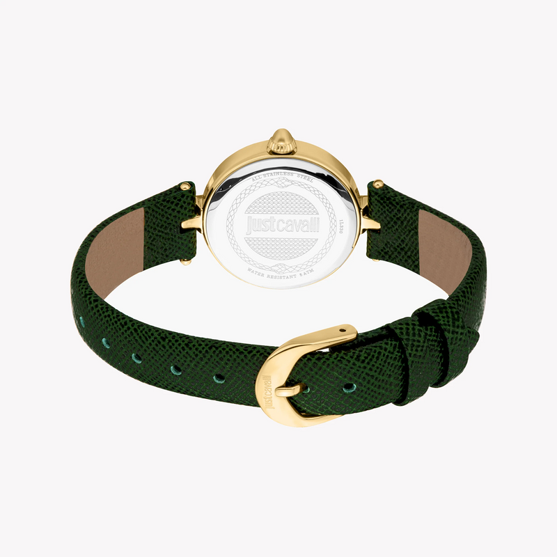 Just Cavalli Women's Gold Watch, Dark Green Dial | Jc1l330l0025 by i-watch