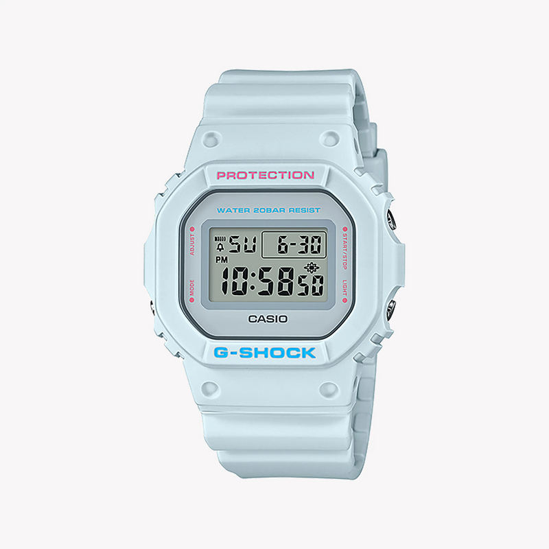 Casio G-Shock Dw-5600sc-8dr - Ultimate Adventurer's Timepiece With Vibrant Blue Design by i-watch