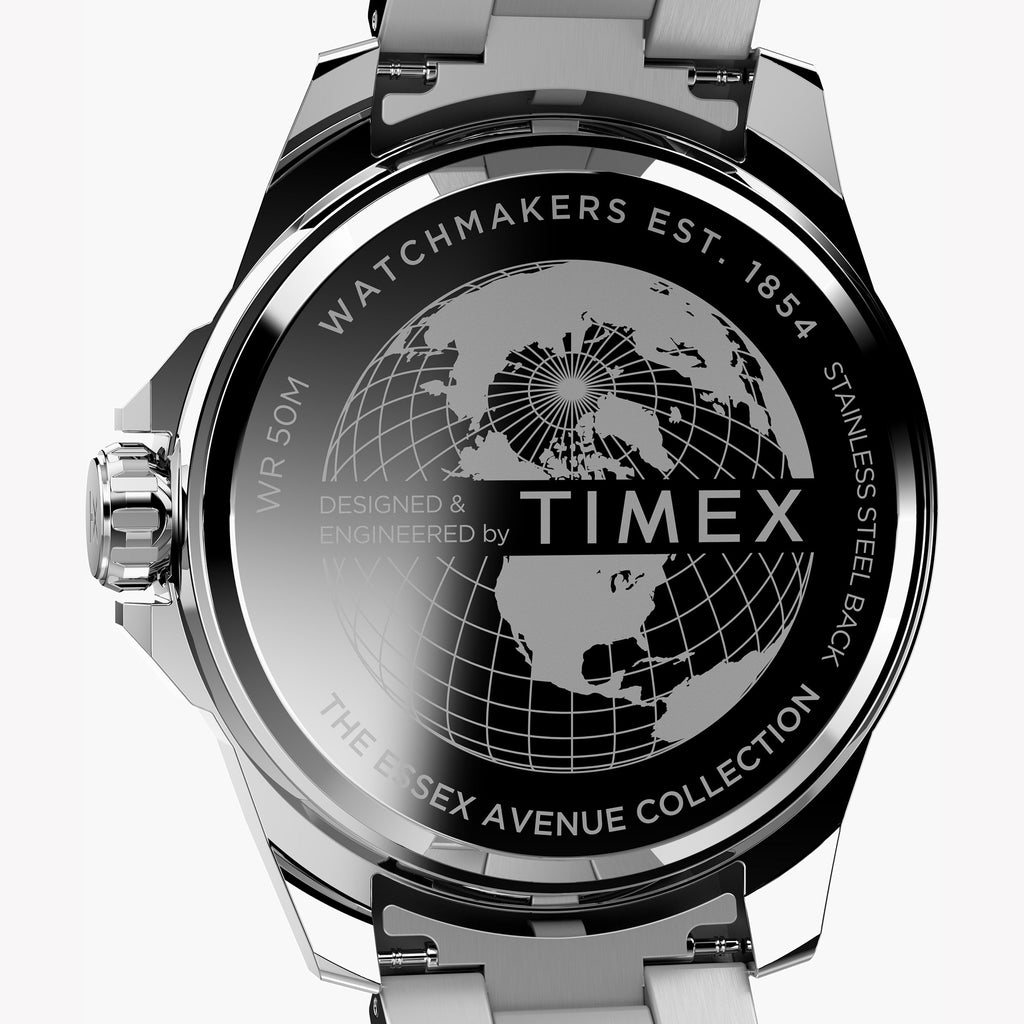 TIMEX ESSEX AVE 46 ST - BOLD GREEN DIAL BRACELET WATCH FOR MEN-i-Watch-4