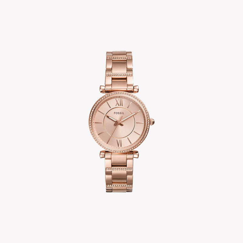 Fossil Women's Rose Gold Watch, Stainless Steel | Es4301 by i-watch